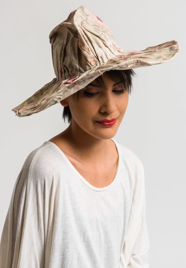 Kloshar the Hat Maker Floral Wide Brim Hat