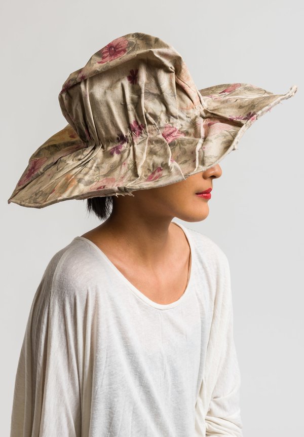 Kloshar the Hat Maker Floral Wide Brim Hat