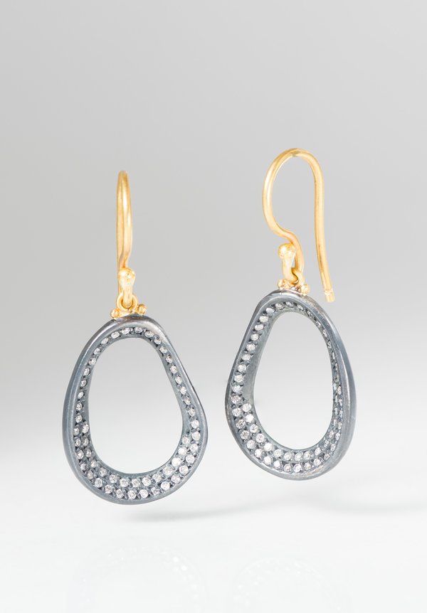 Lika Behar White Night Gold & Oxidized Sterling Silver Earrings