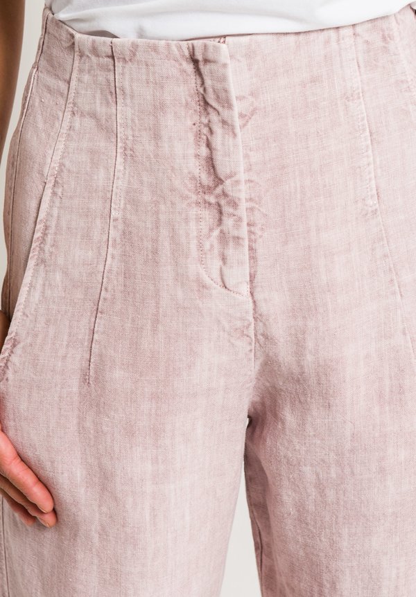 Oska Linen Vaja Pants in Rose
