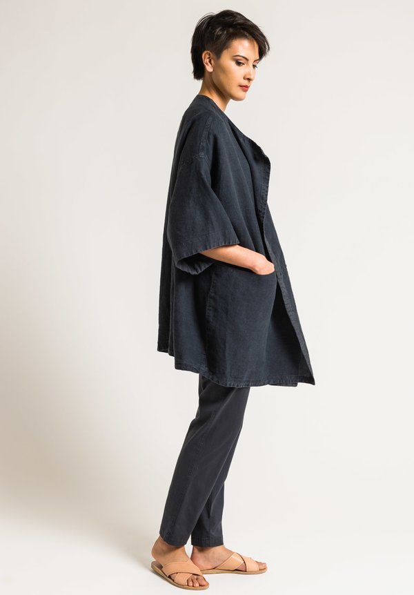Oska Linen Benice Jacket in Denim Black | Santa Fe Dry Goods . Workshop ...