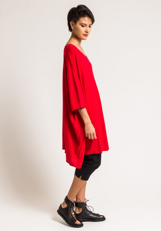 Rundholz Black Label Knitted Tunic in Red