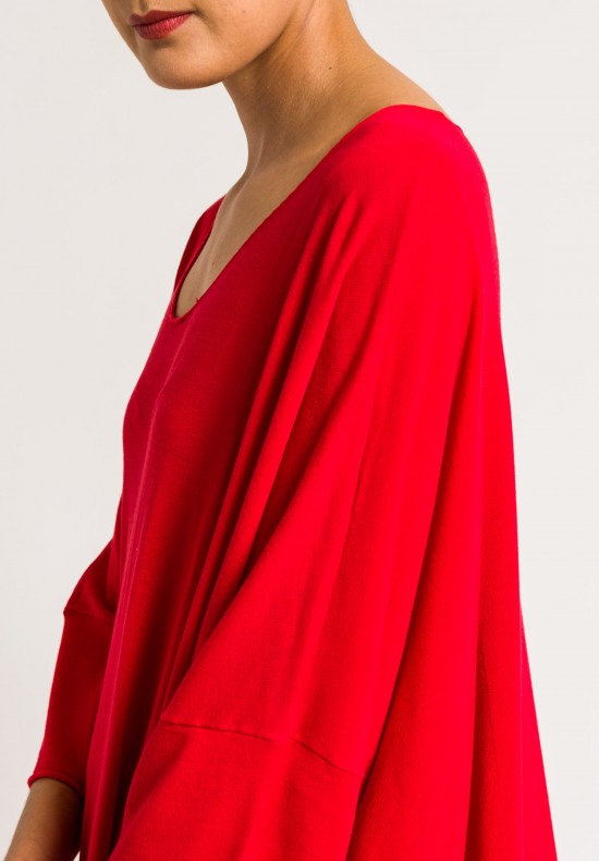 Rundholz Black Label Knitted Tunic in Red