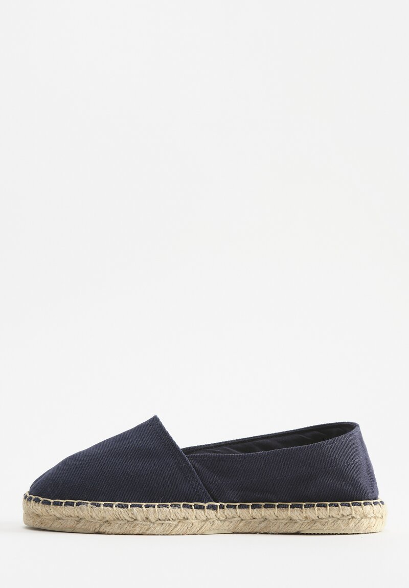 Daniela Gregis Classic Espadrilles in Navy Blue	