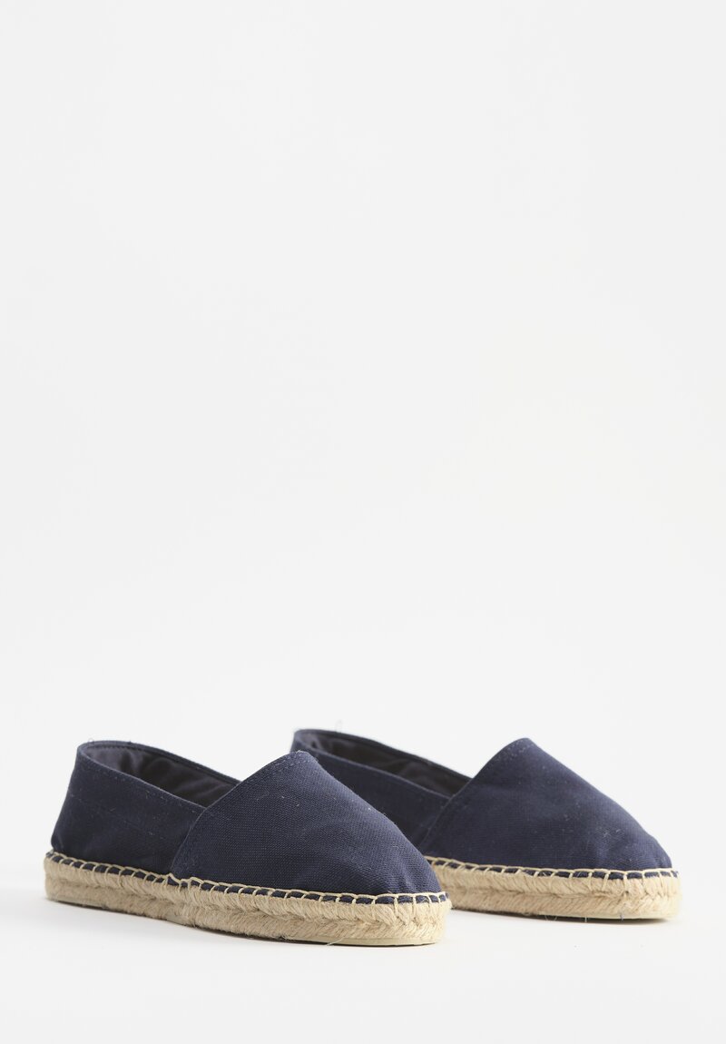 Daniela Gregis Classic Espadrilles in Navy Blue	