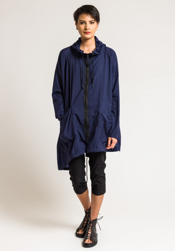 Rundholz Black Label Oversize Nylon Jacket in Blue