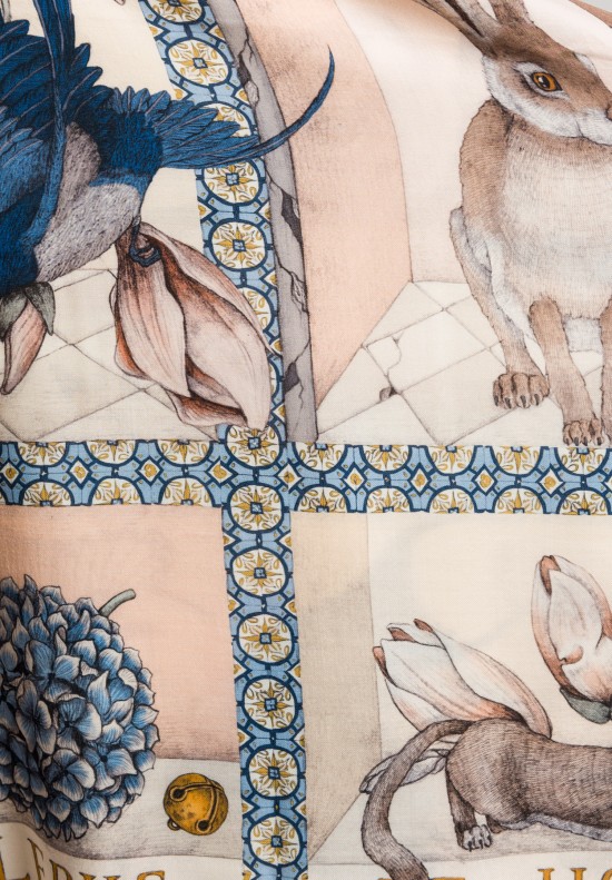 The Hare's Gift Wool Silk Shawl 135 – Sabina Savage
