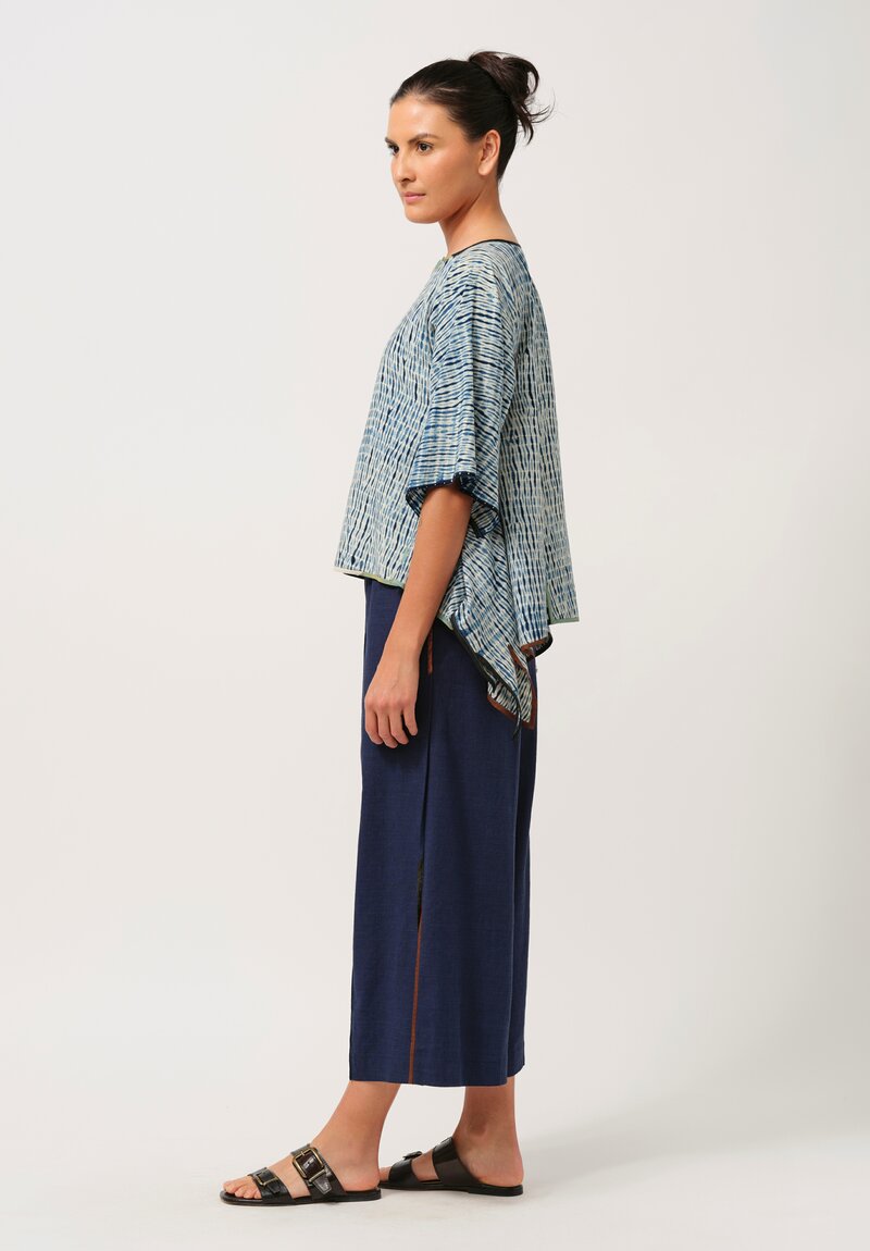 Sophie Hong Linen Culottes in Indigo