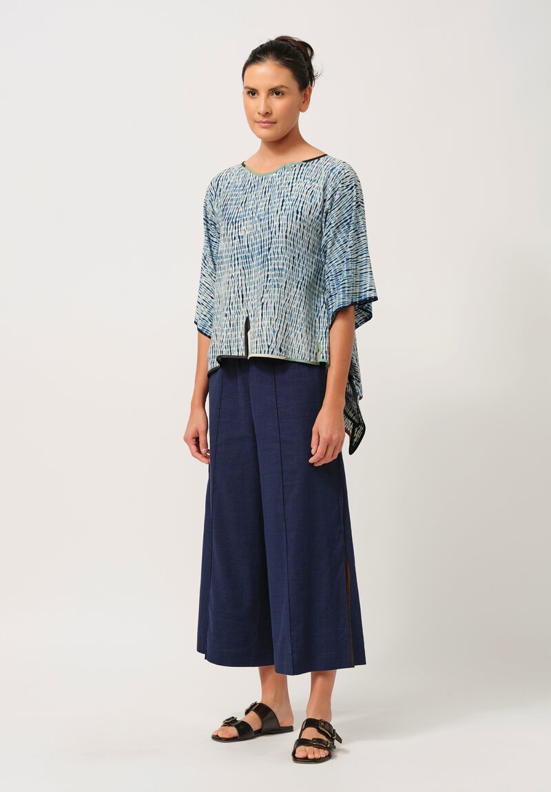 Sophie Hong Linen Culottes in Indigo