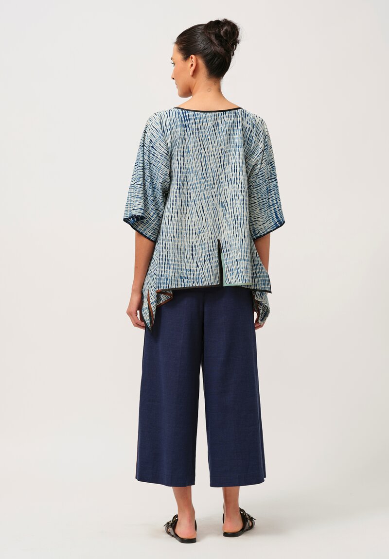 Sophie Hong Linen Culottes in Indigo