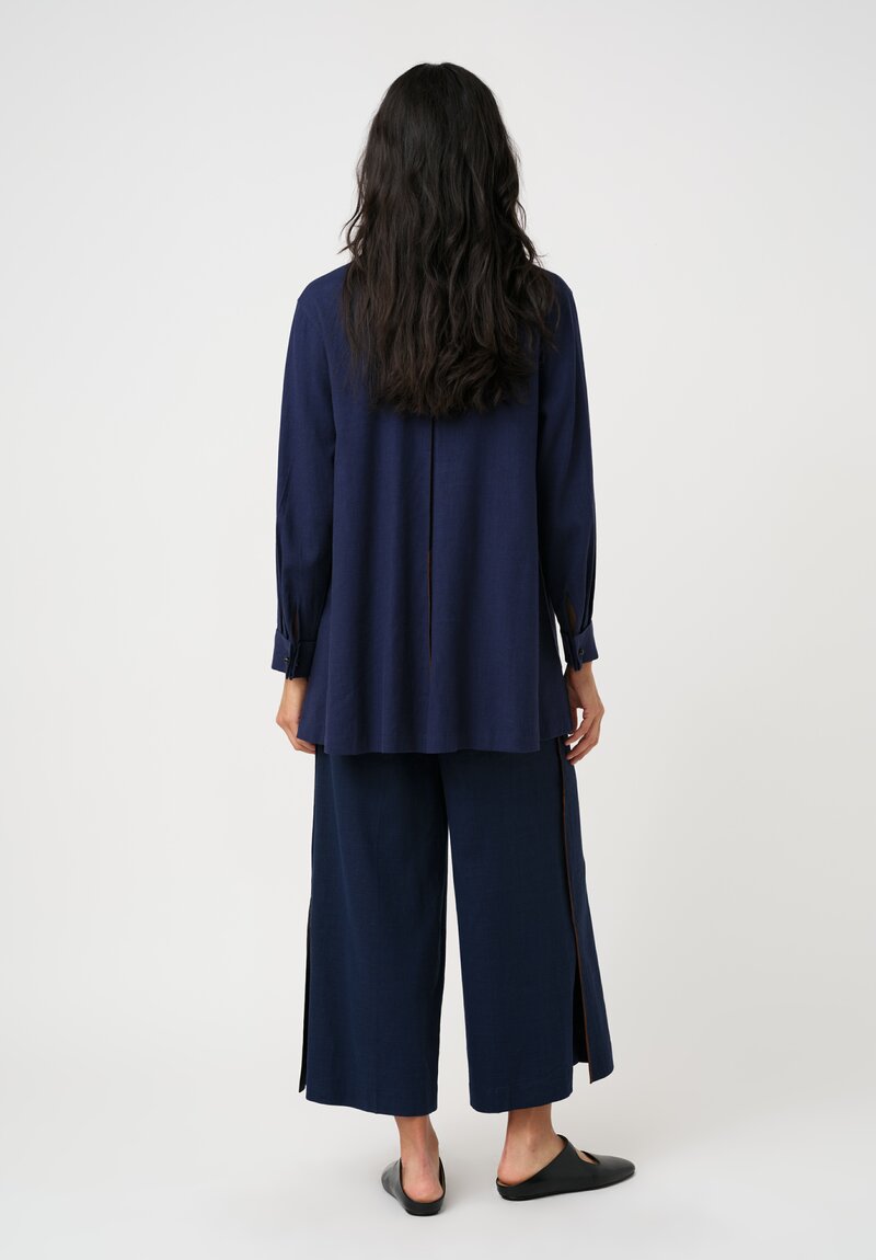 Sophie Hong Linen Culottes in Indigo