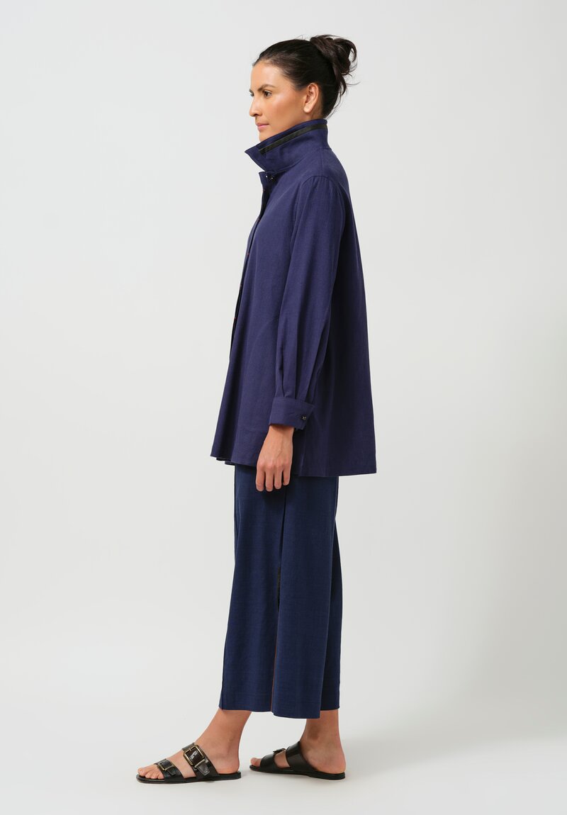 Sophie Hong Linen Shirt in Blue