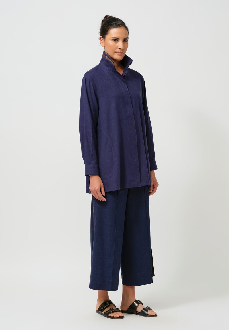 Sophie Hong Linen Shirt in Blue