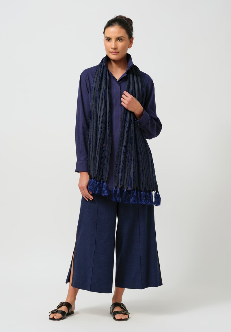 Sophie Hong Linen Shirt in Blue