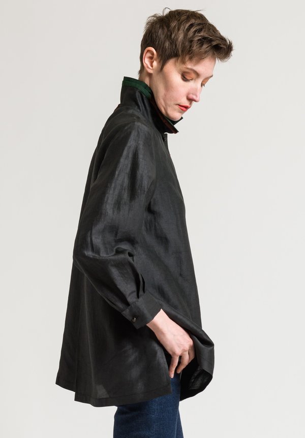 Sophie Hong Relaxed Jacket in Black/Green