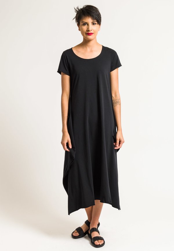 Rundholz Black Label Asymmetrical Dress in Black | Santa Fe Dry Goods ...
