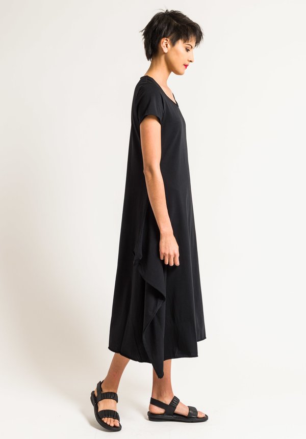 Rundholz Black Label Asymmetrical Dress in Black