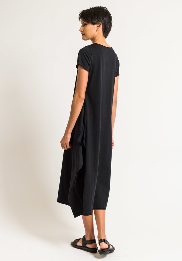 Rundholz Black Label Asymmetrical Dress in Black