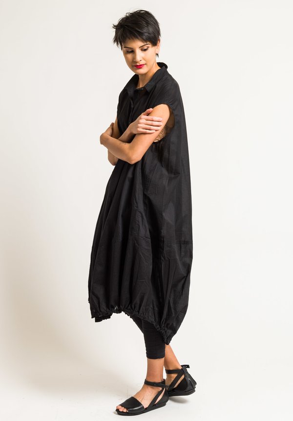Rundholz Black Label Sheer Shirt Dress in Black | Santa Fe Dry Goods ...