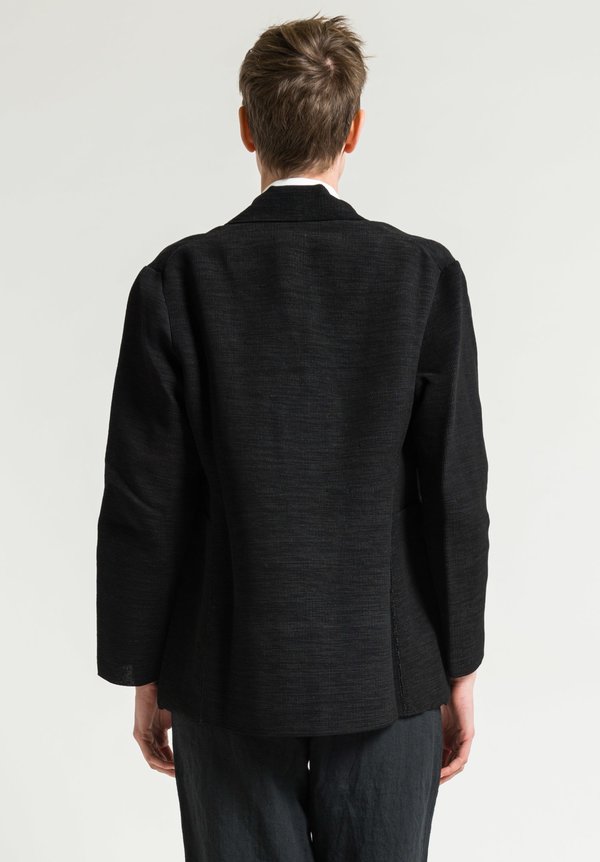 Boboutic Textured Open Jacket in Black