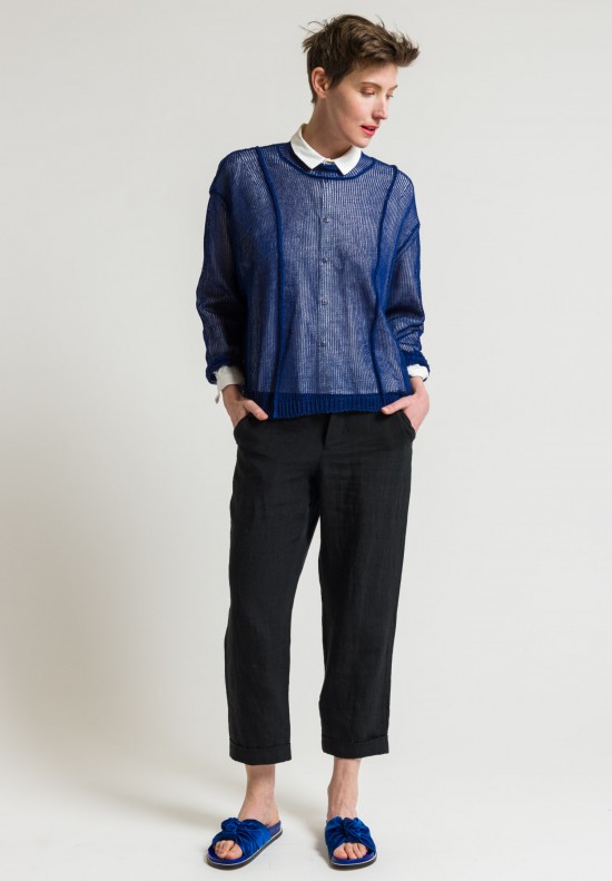 Boboutic Loose Knit Sweater in Royal Blue