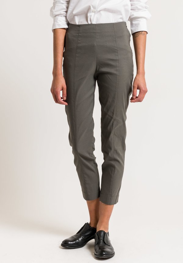 Peter O. Mahler Cropped Seam Pants in Grey