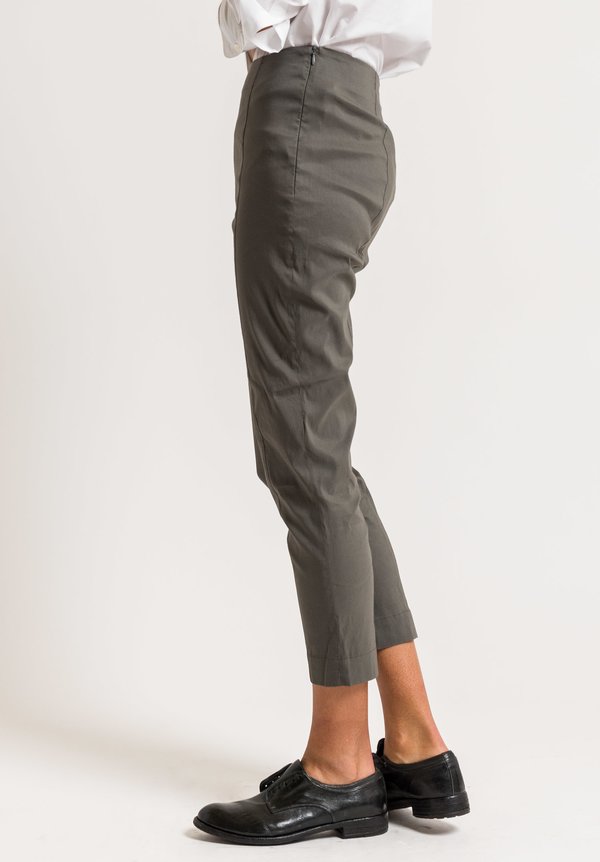 Peter O. Mahler Cropped Seam Pants in Grey