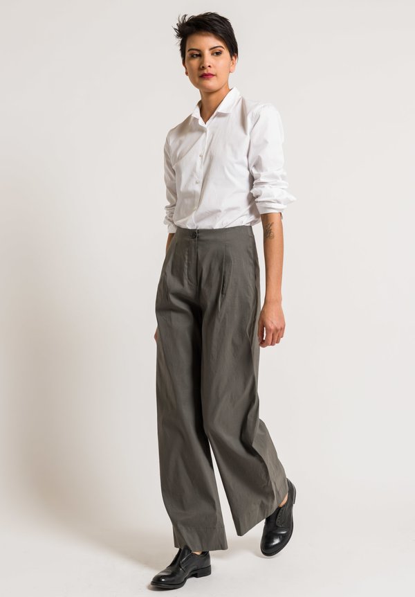 Peter O. Mahler Front Pleat Pants in Grey