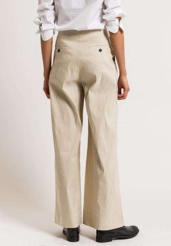 Peter O. Mahler Front Pleat Pants in Sand