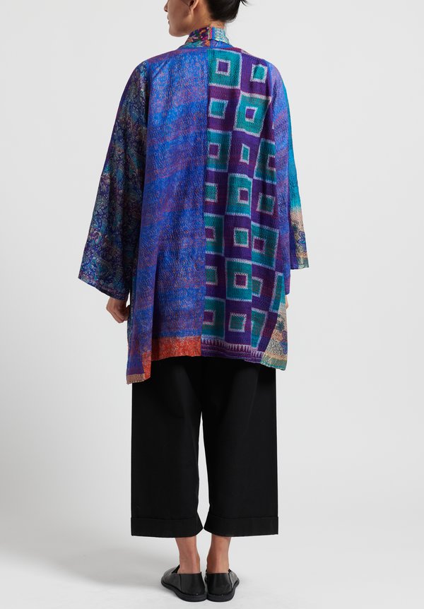 Mieko Mintz 2-Layer A-Line Jacket in Teal/Purple | Santa Fe Dry Goods ...