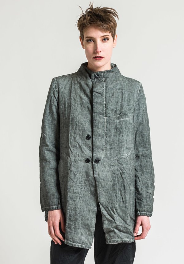 Umit Unal Linen Jacket in Grey