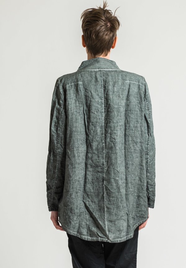 Umit Unal Linen Jacket in Grey