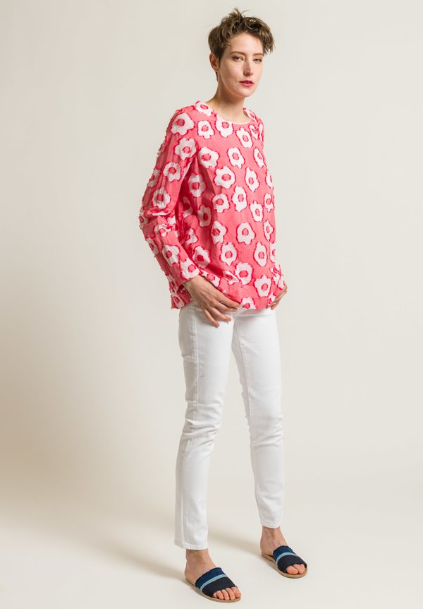 Casey Casey Orchard Top in Red Floral