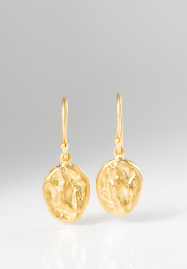 Lika Behar Crushed Gold Nugget Earrings