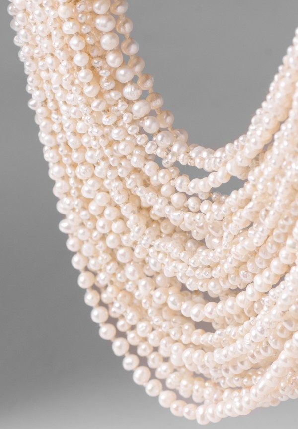 Monies Unique Pearl 37 Strand Necklace