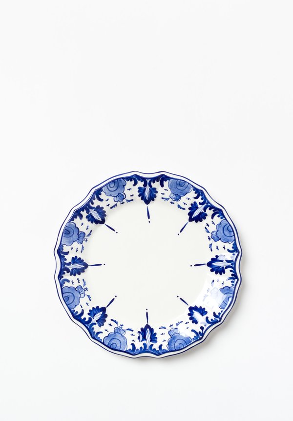 Palmetta Este Handcrafted Ceramic Plate Blue