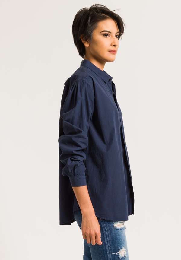 Kaval Misregistration Button-Down Shirt in Navy