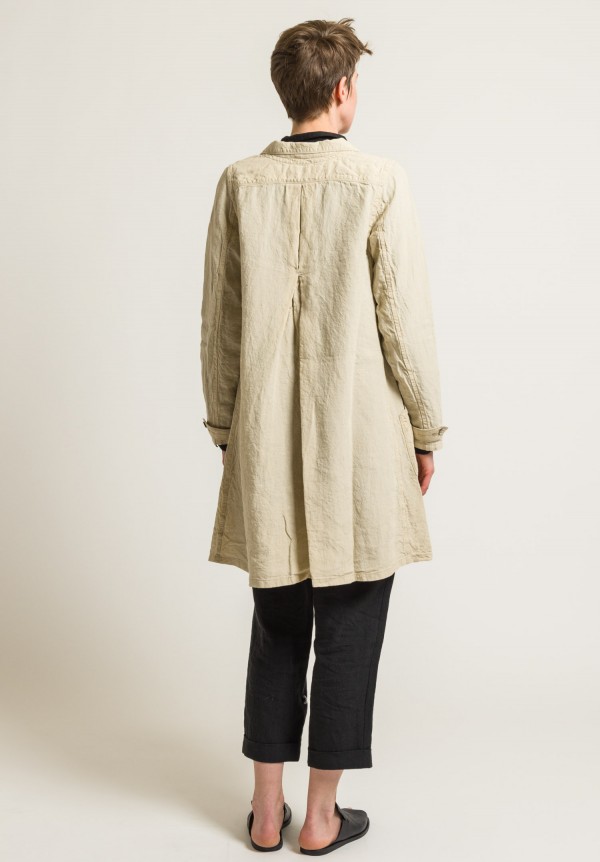 Kaval Linen Shop Coat in Natural
