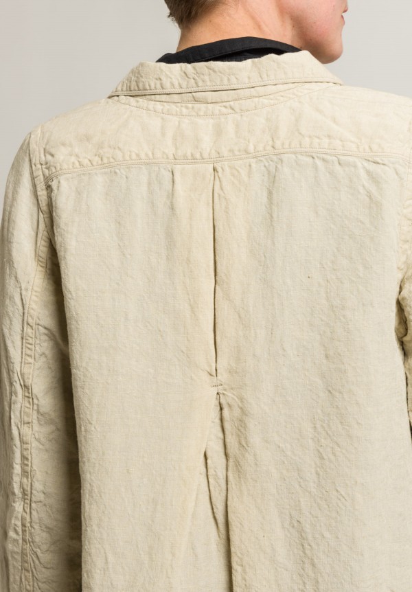 Kaval Linen Shop Coat in Natural