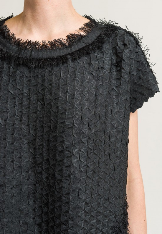 Issey Miyake Retrospect 2 Subtle Fringe Dress in Black