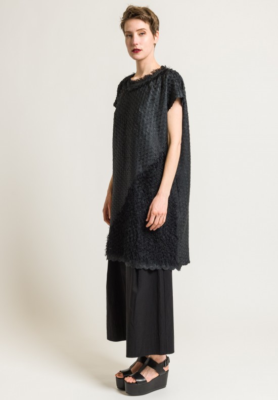 Issey Miyake Retrospect 2 Subtle Fringe Dress in Black