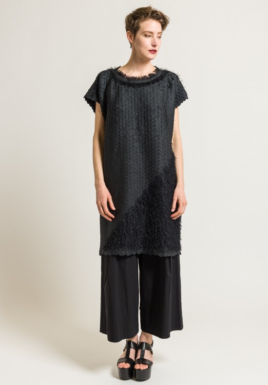 Issey Miyake Retrospect 2 Subtle Fringe Dress in Black