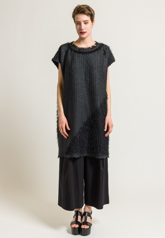 Issey Miyake Retrospect 2 Subtle Fringe Dress in Black