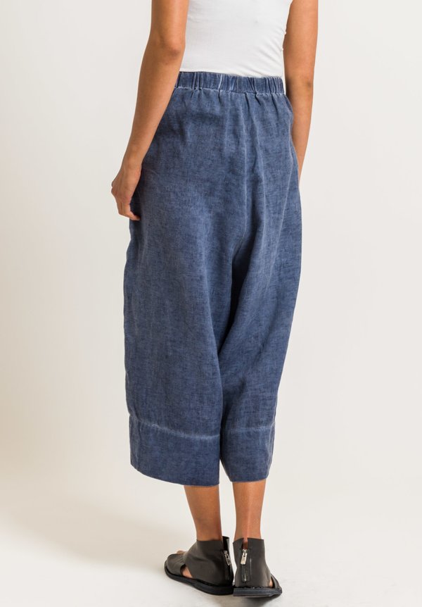 Gilda Midani Linen Pants in Deep Blue