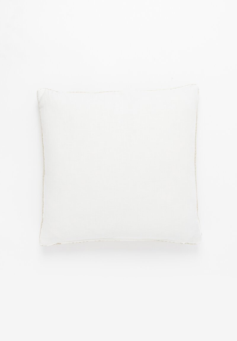 Handwoven Raw Cotton Pillow in Cemento