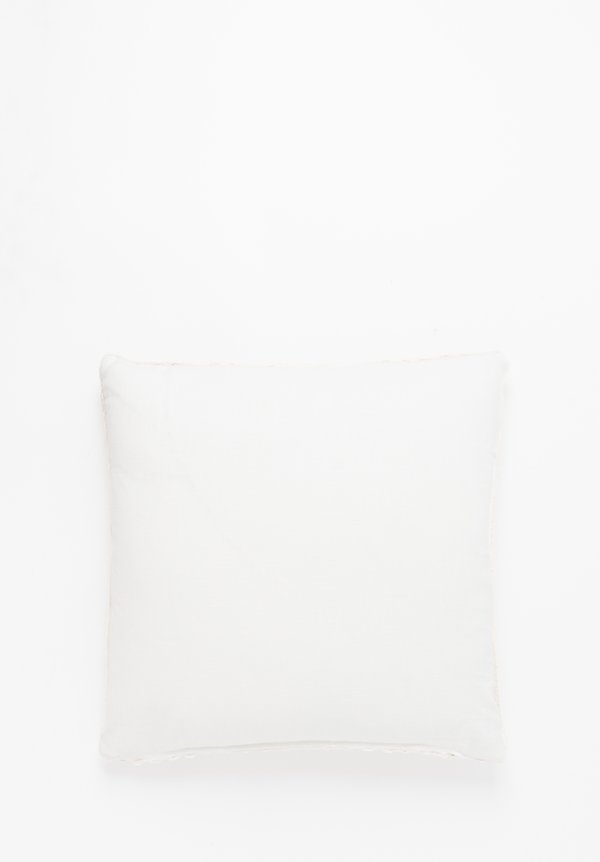Handwoven Raw Cotton-Alpaca Blend Pillow in Copito	