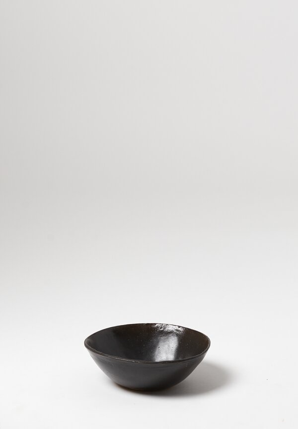 Danny Kaplan Handmade Ceramic Cereal Bowl in Black	