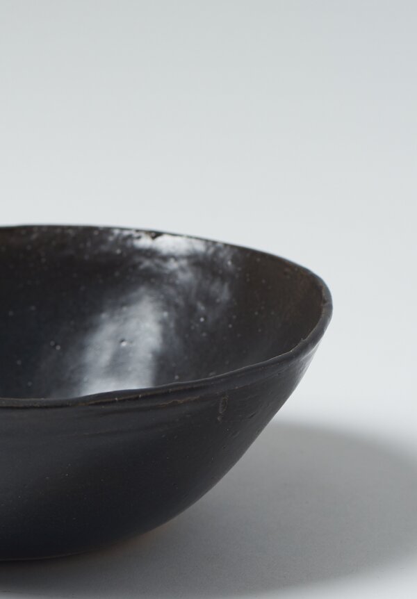 Danny Kaplan Handmade Ceramic Cereal Bowl in Black	