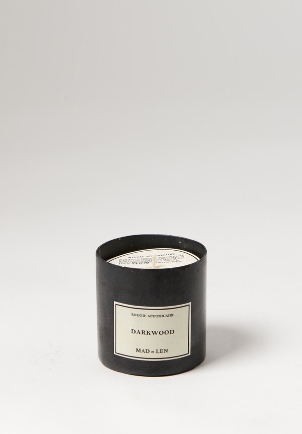 Mad et Len Handmade Apothicaire Candle in Darkwood