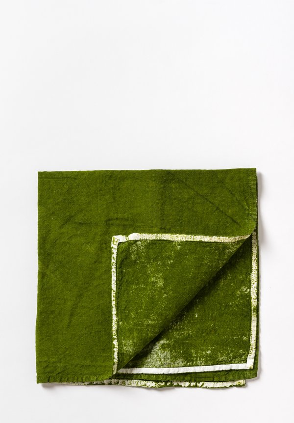 Linen Square Napkin in Verde